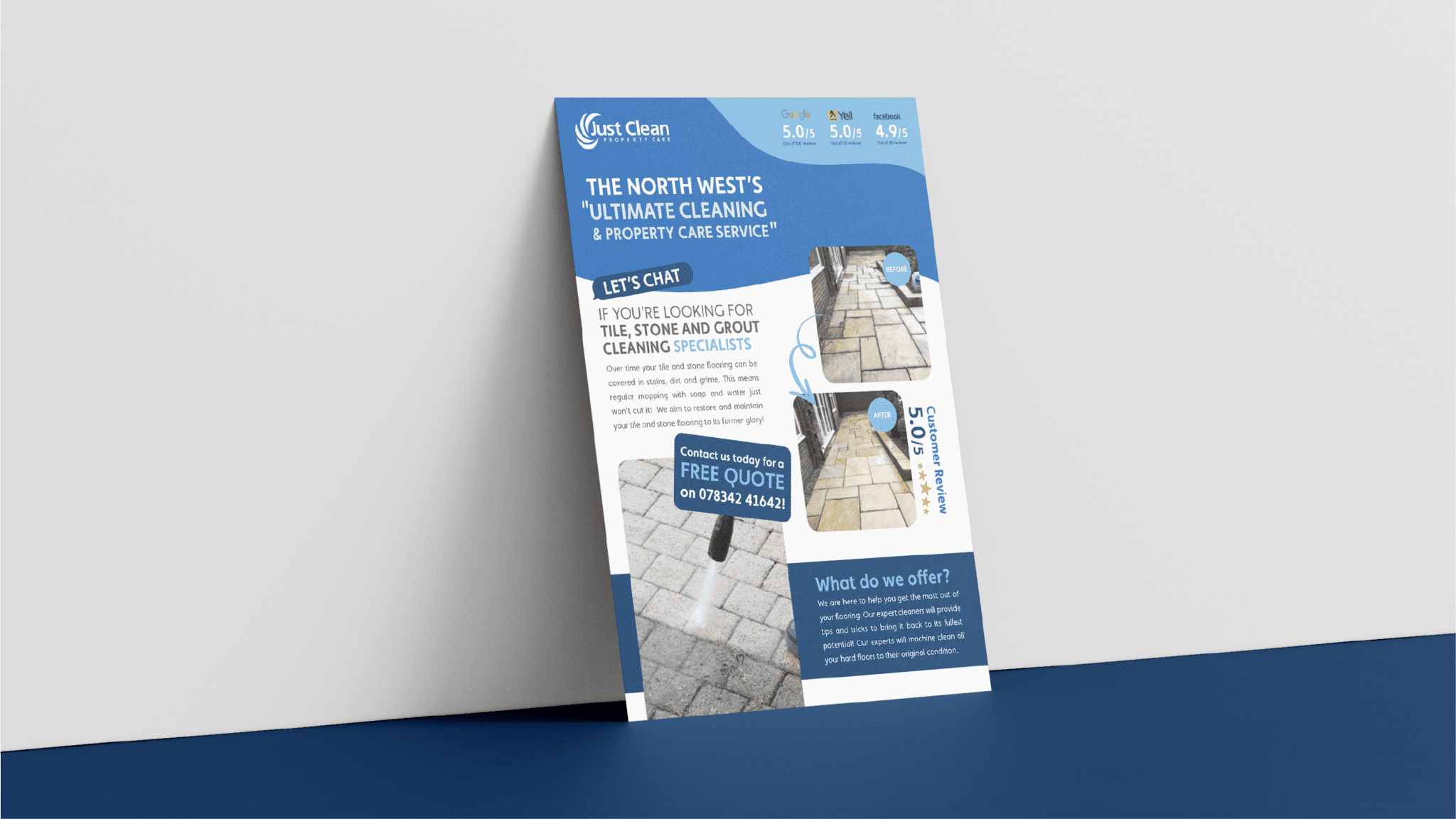 Just clean – Leaflets