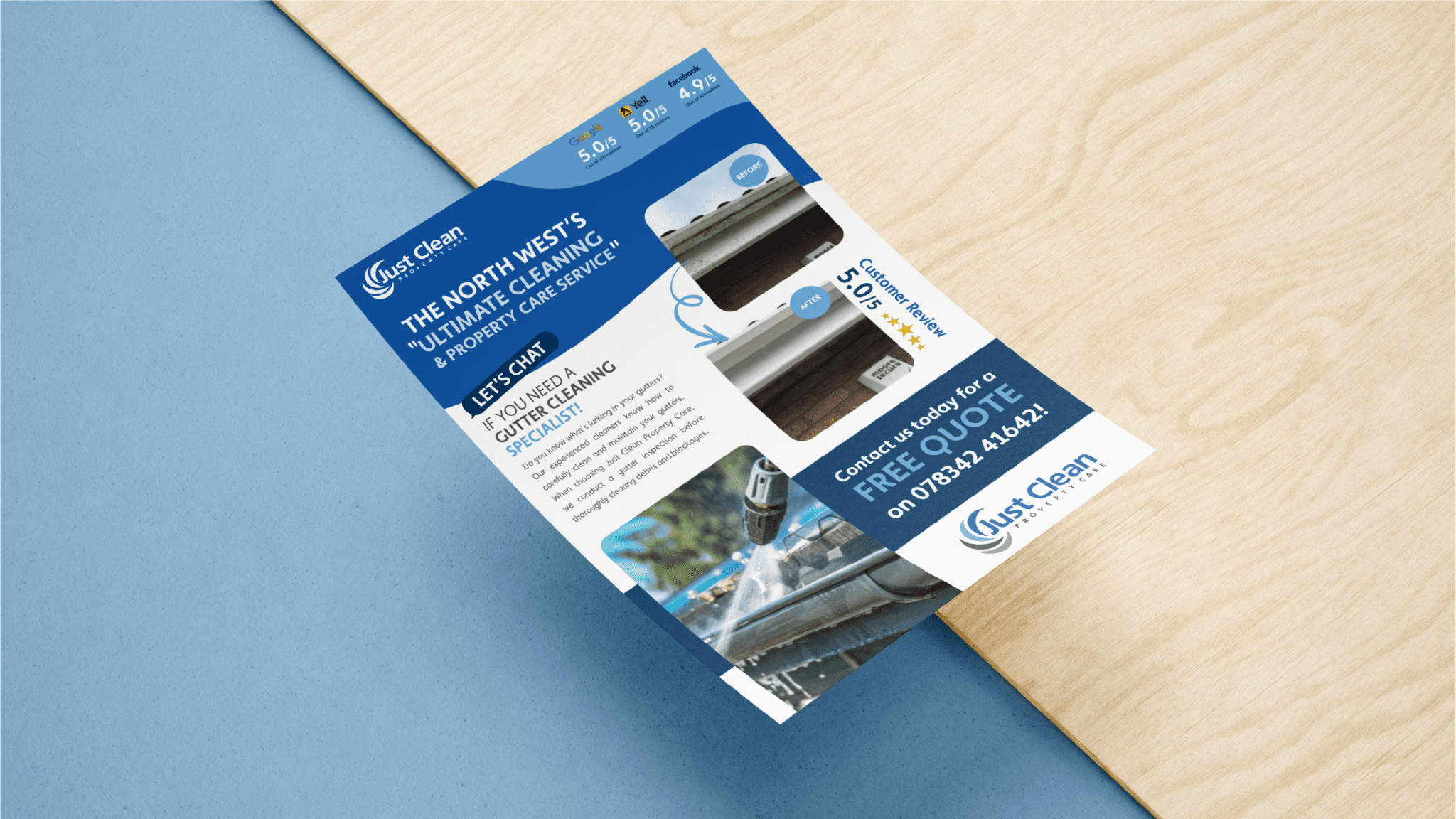 Just clean – Leaflets