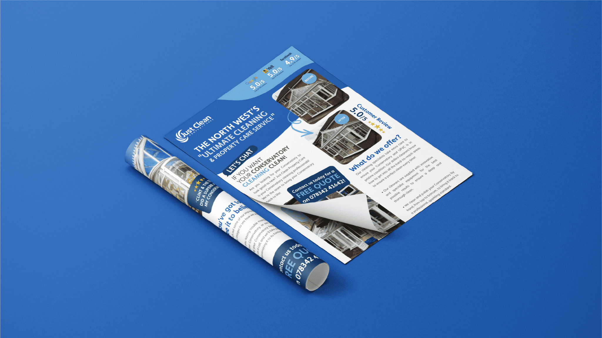 Just clean – Leaflets